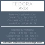 Fedora 18×18 pergola
