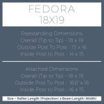 Fedora 18×19 pergola