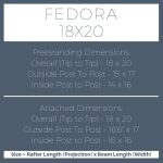 Fedora 18×20 pergola