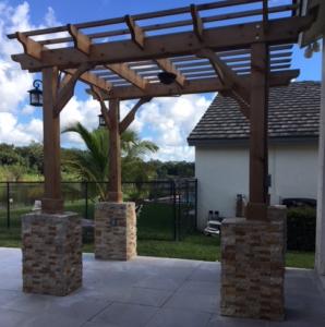 4 Post Florida Pergola – 10x12 Sombrero 