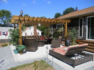 4 Post Virginia Patio Shade Pergola - Big Kahuna Pergolas