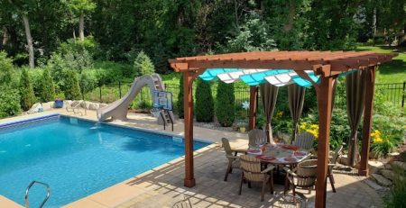 Pool Pergola for Shade – Sombrero 14x14