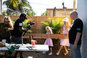 Military Makeover pergola unloading Lacey Evans