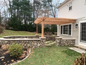 13'9"x15'6" Cedar Pergola - Attached Big Kahuna