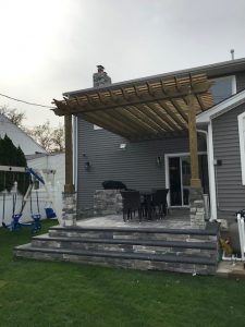 Attached Custom Size New York Pergola