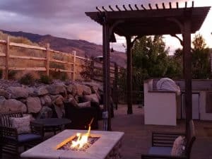 Fireplace Pergola Ideas - Big Kahuna Freestanding Pergola