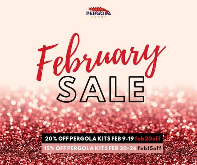 February 2021 pergola kit sale February 2021 pergola kit sale