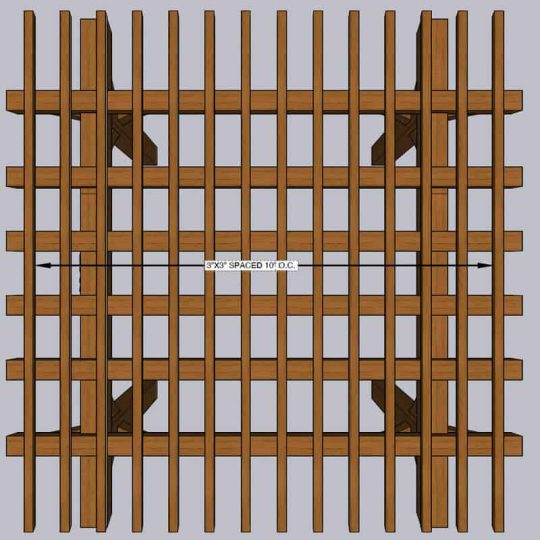 Timber Frame Pergola Kit – Shop-Set Drawings - Image 2