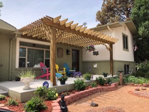 Attached pergola kit for outdoor patio
