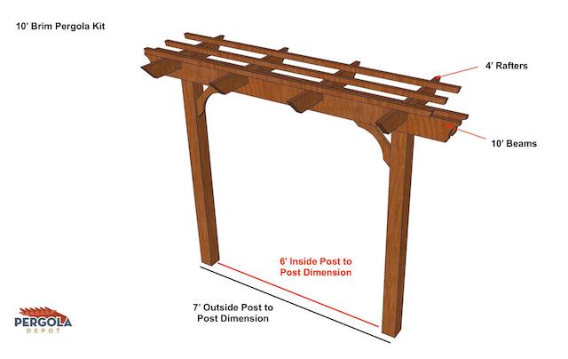 Pergola Trellis Buy The Brim Walkway Pergola Trellis Kit Online from  Pergola Depot