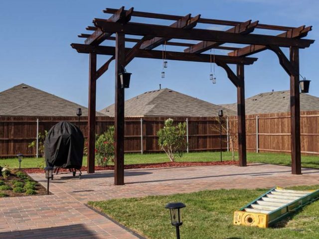 pergola installation