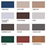 Metal Roof Color - Swatch Colors