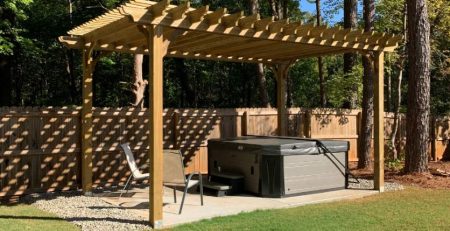 hot tub pergola