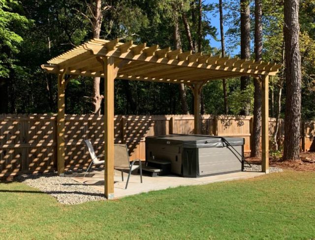 Hot Tub Pergola Ideas Measuring And Choosing Hot Tub Pergolas Pergola Depot 7184