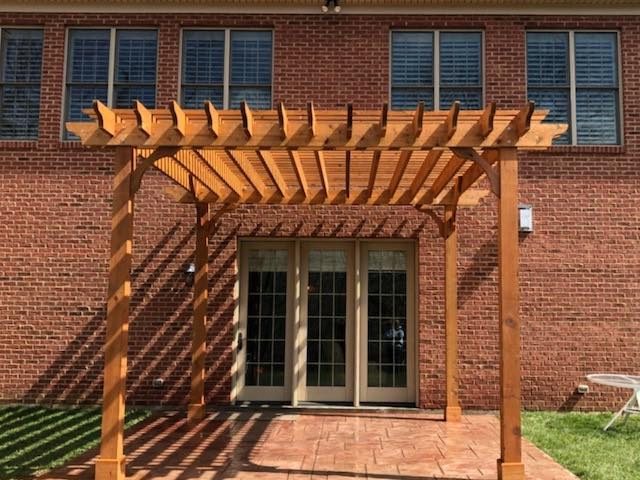 14x14 Cedar Free Standing Pergola Kits
