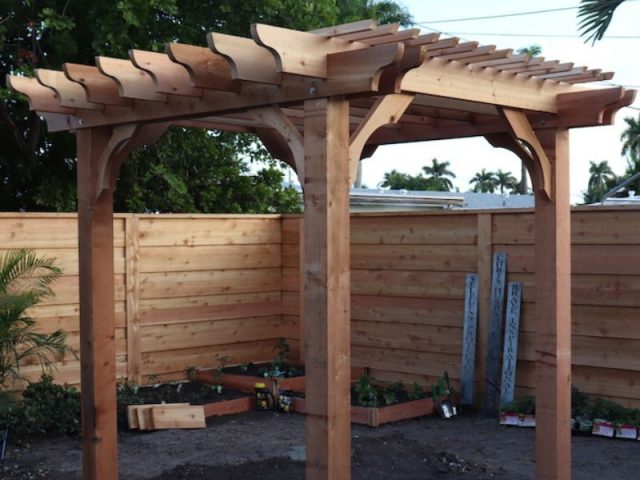 10x10 Cedar Freestanding Pergola Kits