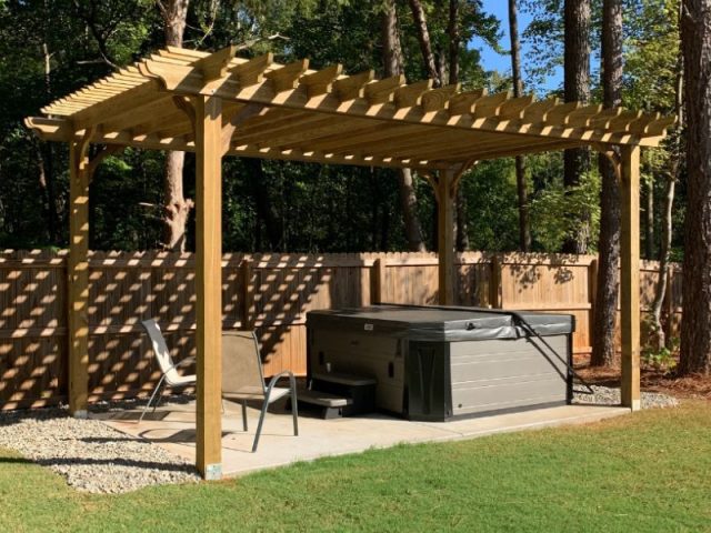 12x16 Cedar Freestanding Pergola Kits