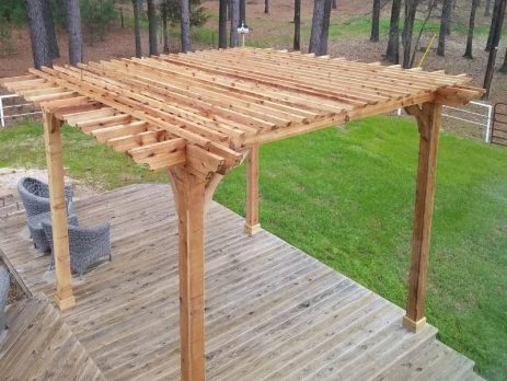 how to build a pergola on a deck