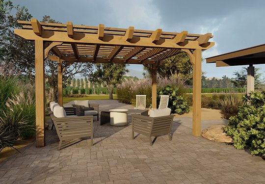 Big Kahuna Timber Frame Pergola