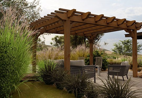 Big Kahuna Timber Frame Pergola