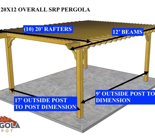RYAN DEAN 20X12 CUSTOM BIG KAHUNA SRP PERGOLA - Image 1