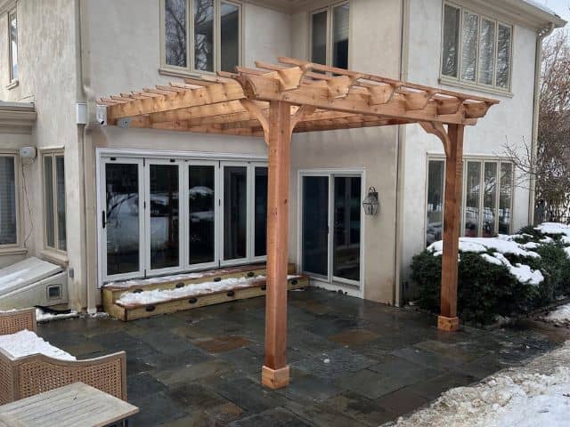 Attached Best Small Pergola Kit