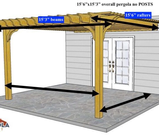 MARK HARVEY 15'6"X15'3" ATTACHED BIG KAHUNA TOP ONLY **NO POSTS. NO NOTCHES IN RAFTERS AND NO HOLES IN BEAMS Custom Freestanding Big Kahuna - Image 1