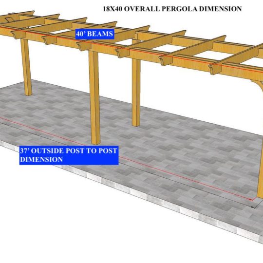 YASMENI LAVINIA 18'X40' Custom Freestanding Melbourne (12 RAFTERS) - Image 1