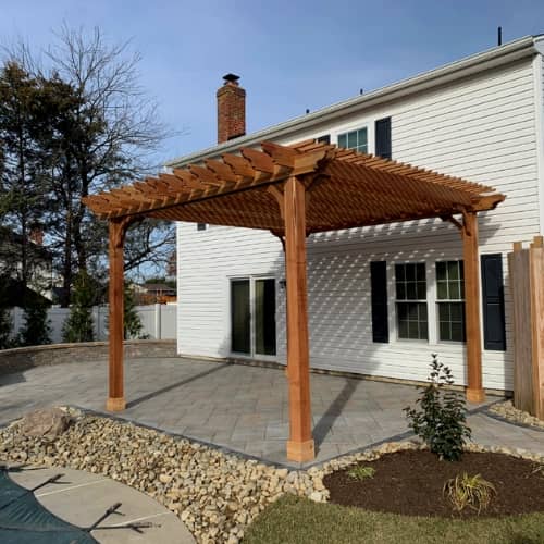 Backyard Pergola Kit On Patio