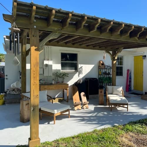 Pergola In Backyard