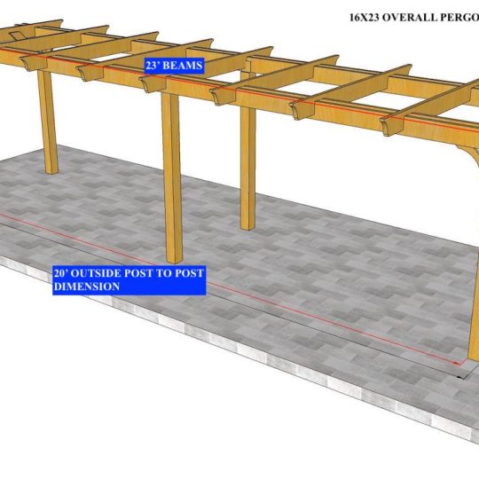 COLE BOWDEN 16'X23' Custom Freestanding Melbourne WITH (8) RAFTERS - Image 1