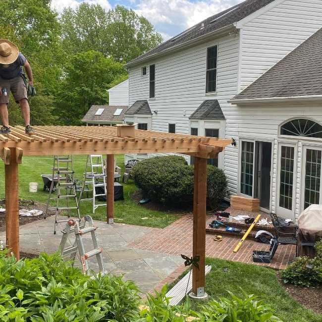 Post Mounting Hardware Pergola Installation