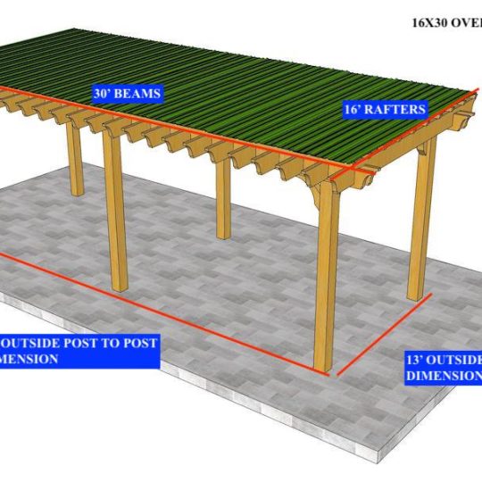 Brian Hansen 16'X30' Custom Freestanding Big Kahuna PLUS WITH COVERED ROOF - Image 1