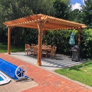 Pergola Wood Types Cedar Freestanding Pergola