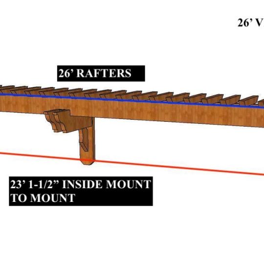 SUSAN MANOR 26' Custom Visor WITH (3) BEAMS - Image 1