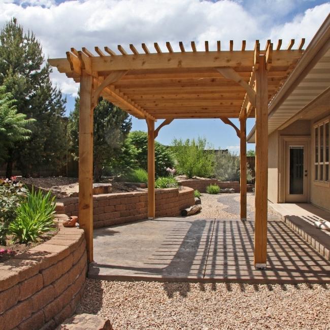 California Style Wood Pergola