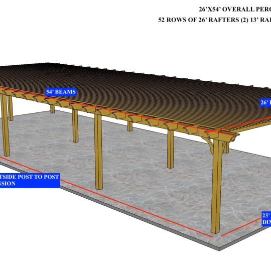 Charles Ryan Maroney 26'X54' Custom Freestanding Big Kahuna (12) POSTS - Image 1