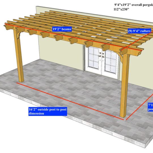Jose A Poloramos 9'4"x19'2" Custom Attached Sombrero - Image 1