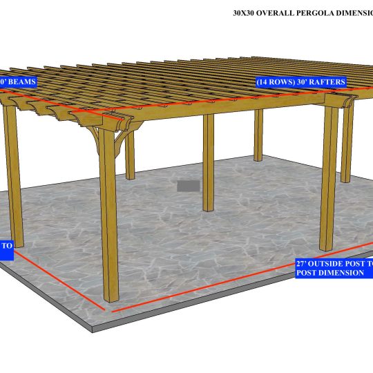 LAUREN T 30'X30'  Custom Freestanding Sombrero - Image 1