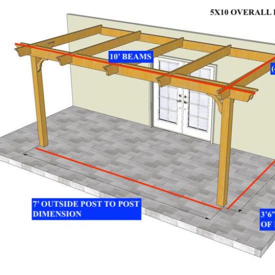 AVIS ANDERSON 5'X10' Custom Attached Melbourne With 4 rafters - Image 1