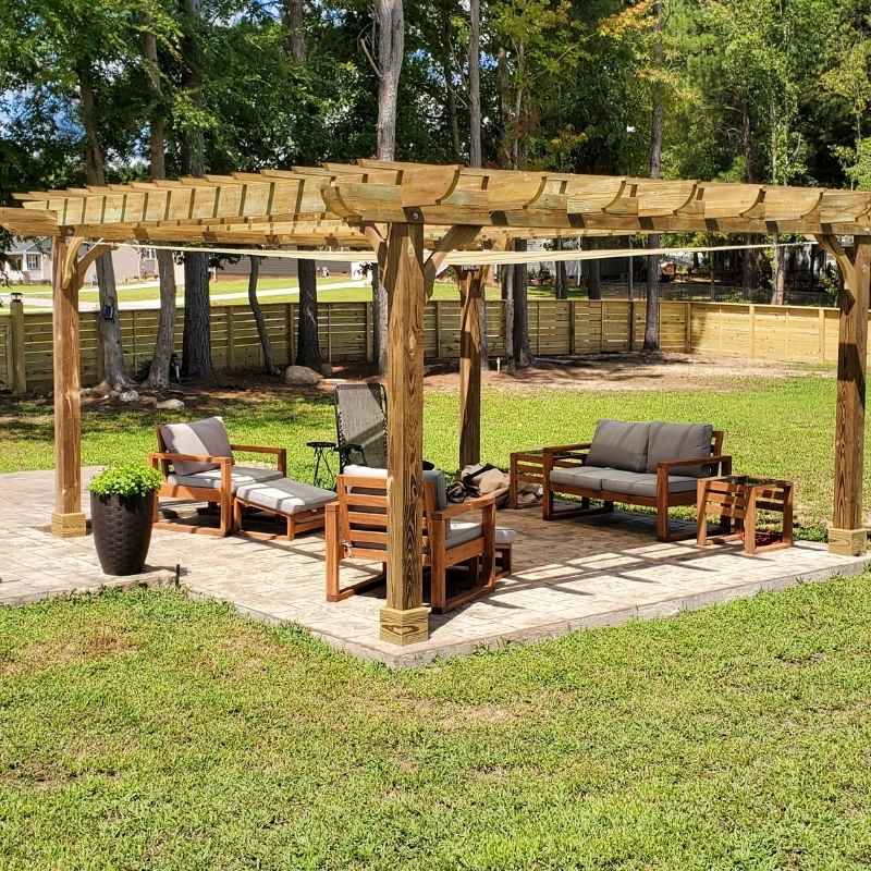 Shade sail pergola kit