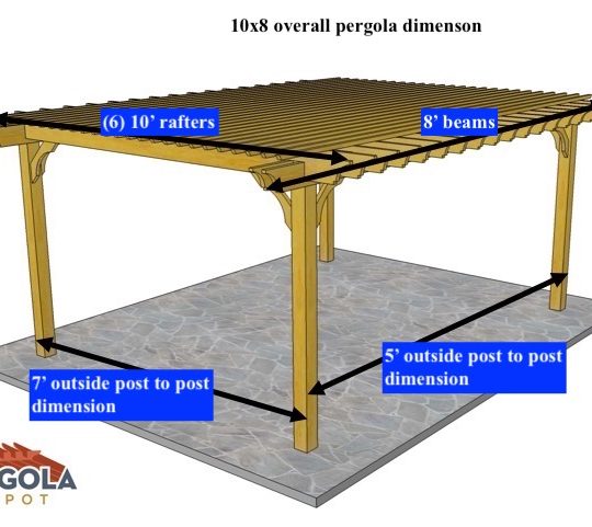 Anthony Tran 10'x8' Custom Freestanding Big Kahuna (6) rafters and (15) top slats - Image 1