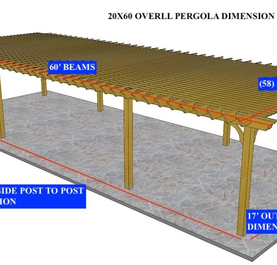 JATHAN FLOREN 20'X60' Custom Freestanding Big Kahuna NO Notches on rafters - Image 1