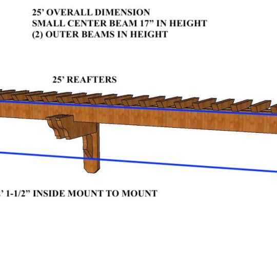 Brett Whittacre 25'Custom Visor (2) large outer beams (1) small center beam - Image 1