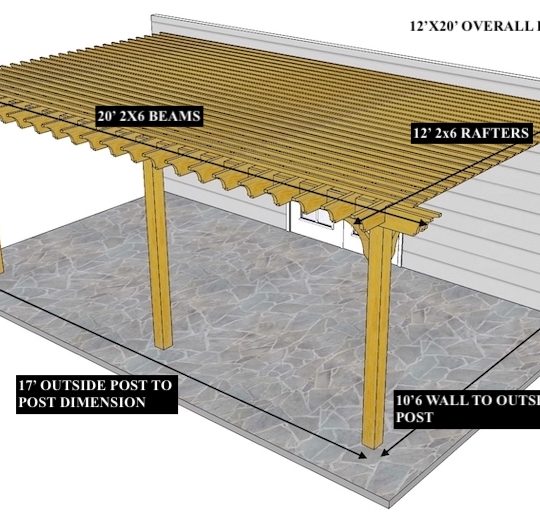 MARK KELLEY 12'X20' Custom Attached Big Kahuna LITE (3) posts.. - Image 1