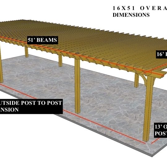 Alexa Stevens 16'x51' Custom Freestanding Big Kahuna  (8) posts - Image 1