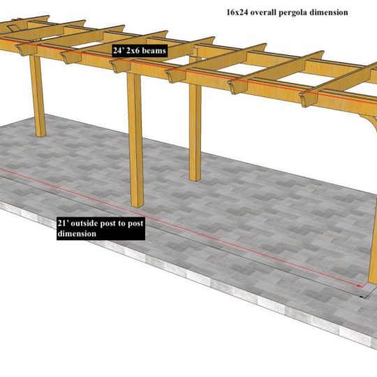 Adam Richards 16'x24' Custom Freestanding Melbourne Lite (8) rafters - Image 1