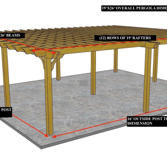 Adan 19'x26' Custom Freestanding Sombrero LITE (9) posts - Image 1
