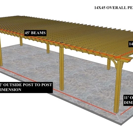 john licciardi 15'x45' Custom Free-standing Big Kahuna Solar-Ready - Image 1