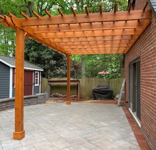 back porch pergolas